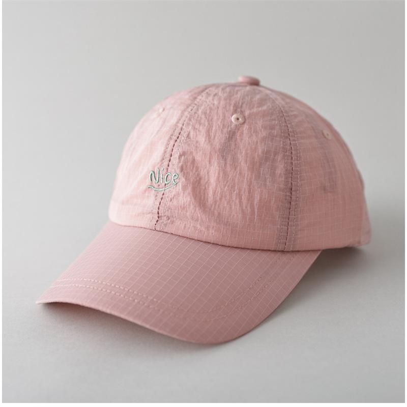 Lightweight 100% Polyester Japanese Style Baseball Cap for Outdoor Activities Quick-Drying & Breathable with Letter Design