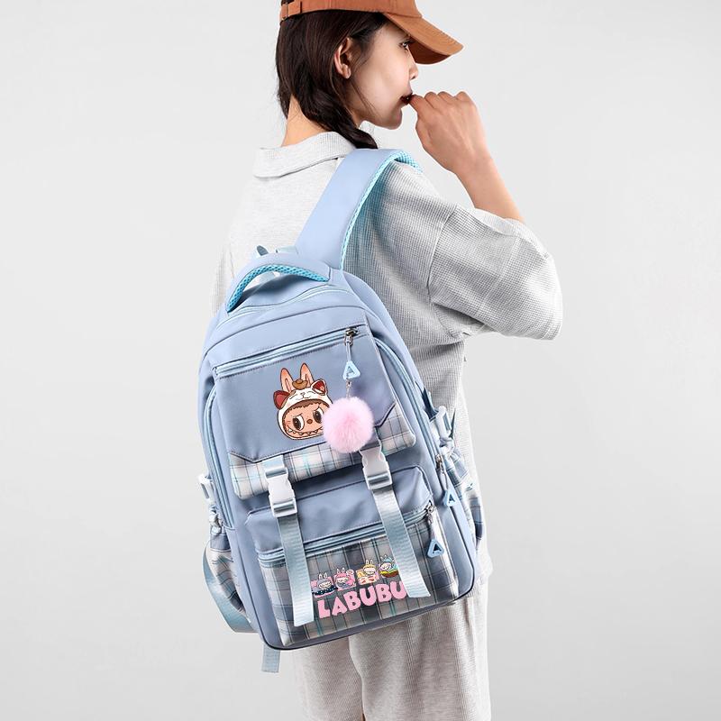 Cute Printed Backpack Large Capacity Waterproof Bookbag Boy Girl Schoolbag Women Travel Bag Kid Birthday Gift Mochila