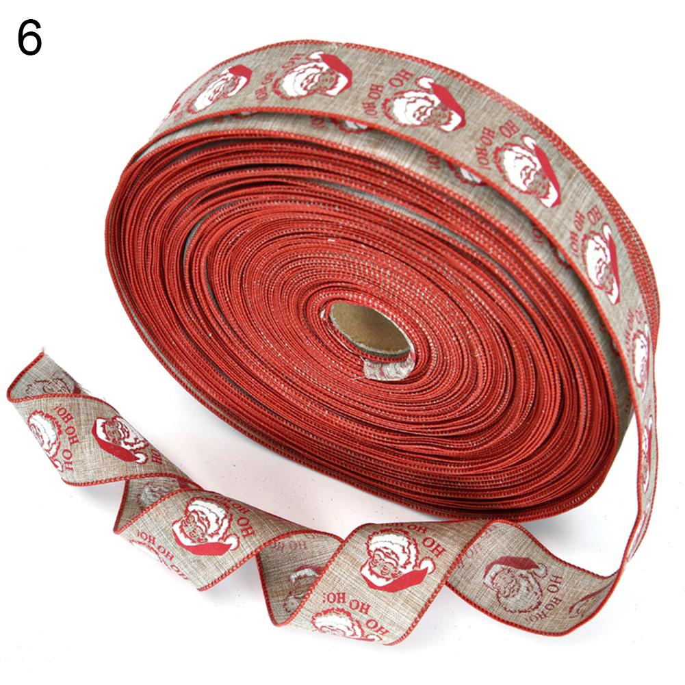 

Модные украшения фестиваль рождественский подарок Санта снежинка лента принт лось упаковка домашняя вечеринка елка декор 6