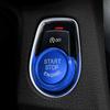 Aluminum Button Trim Ignition Decoration Keyless Push Start W Surrounding Ring Accessories Blue Engine For BMW