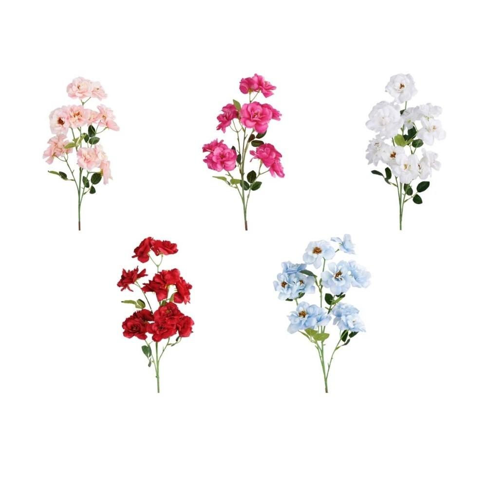 Real Touch Artificial Rose Flower Realistic Handmade Simulation Big Rose Luxury Camellia Faux Rose Branch Party Favors