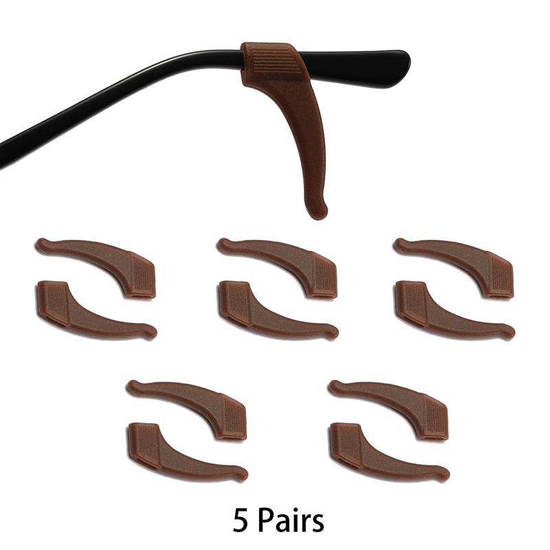 KAMMPT 5/10 Pairs Per Set Glasses Ear Hook New Multi-color Silicone Non-Slip Eyewear Ear Grips Soft Eyelasses Leg Fixing Hooks