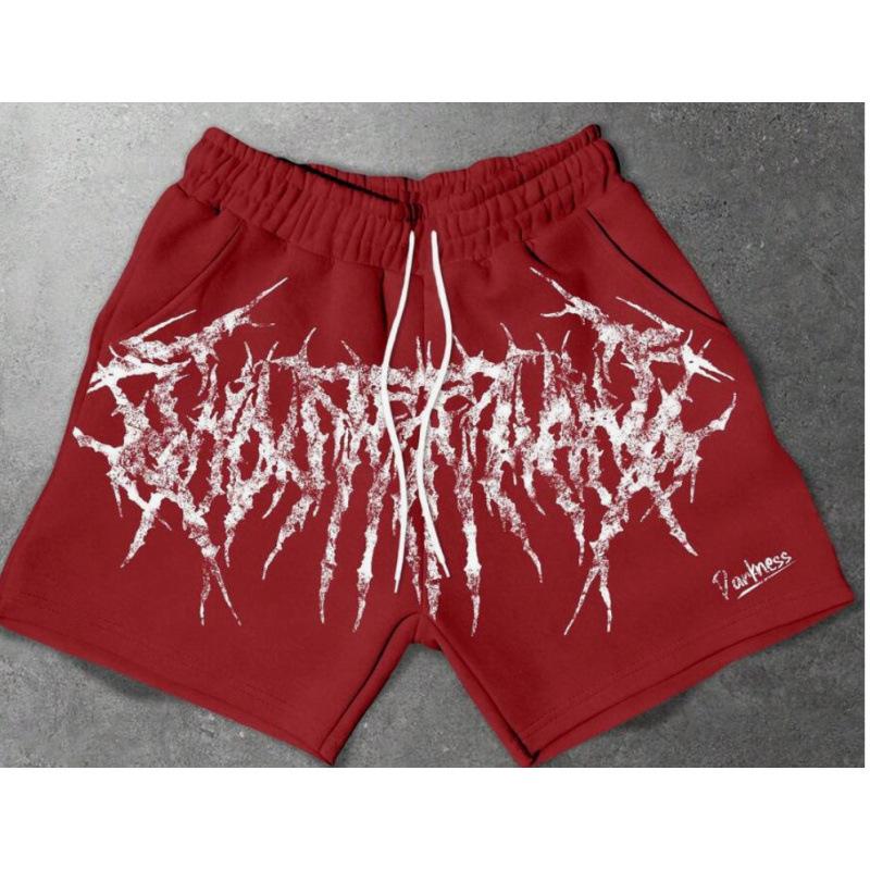 Street Hip Hop Free Muse Printed Shorts American Casual Loose Sports Pants Men's and Women's Same Trend