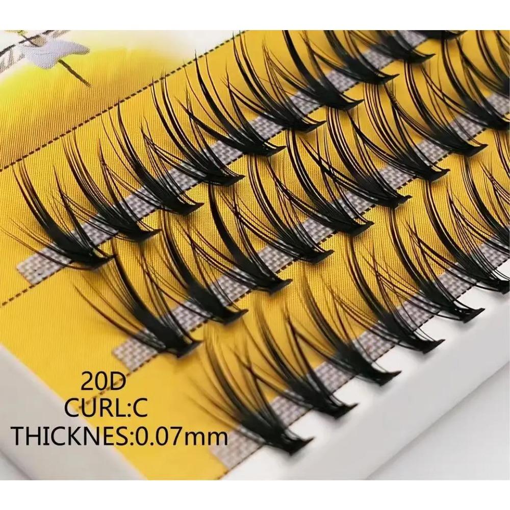 20D/30D/40D Mink Super Cluster Eyelash Extension Natural 3D Russian Volume Faux Eyelashes Individual Lashes Makeup Cilia Cilias