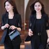 Damen Casual Business Anzug Große Größe Jacke + Hose Zweiteiliges Set