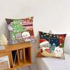 Couple Cat Peach Goma Christmas Pillow Case Fashion Square Pillowcase Bedroom Sofa Room Ins Decoration Leisure Cushion Cover