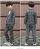 LOLANTA Children's Formal Suit, Boys' Formal Check Pattern 2-Piece Set, Gray, Size 150, for Entrance Ceremonies, Graduations, Recitals, Weddings, and