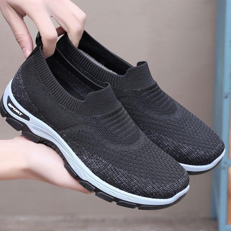 Fashion New Men's Dad Knitted Casual Shoes for Spring/Summer 2025, Lightweight, Soft soled, Breathable Mesh Shoes sneakers for men
