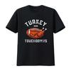 Funny Thanksgiving Turkey And Touchdowns Men Boys Kids Womens T Shirt Black Vintage Washed Unisex Comfortable Stretched