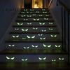 Scary Halloween Wall Decor Glow in The Dark Demon Eye Stickers, Luminous Ghost Long-lasting Signs Eyeball Decals, Waterproof Self-Adhesive Horror Deco