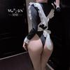 Erotic Underwear Female Pure Desire Sexy Pajamas Maid Outfit Qn Small Chest Open File Flirting Uniform Temptation Breast Exposure