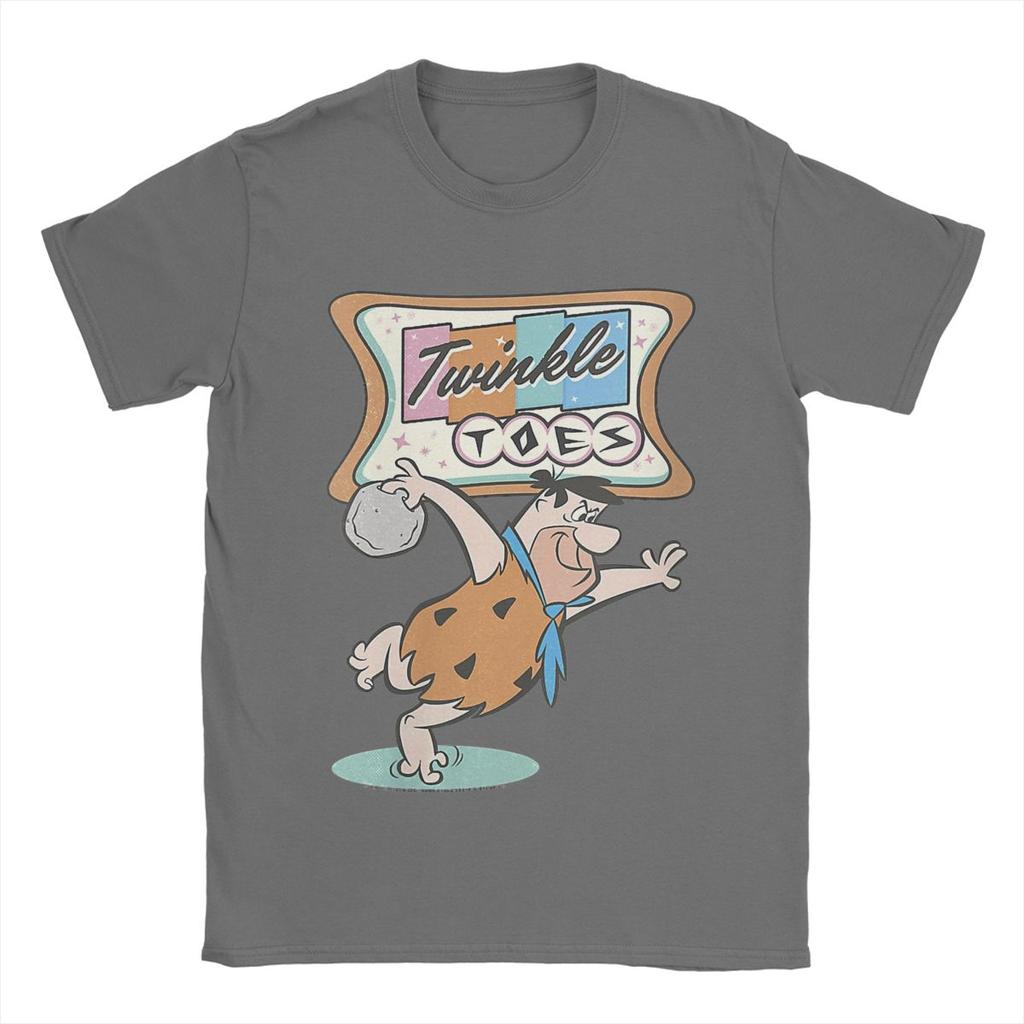 The Flintstone Twinkle Toes Bowling Alley Shirt Accessories Men Women Cotton Novelty T-shirt Short Sleeve Tops Classic
