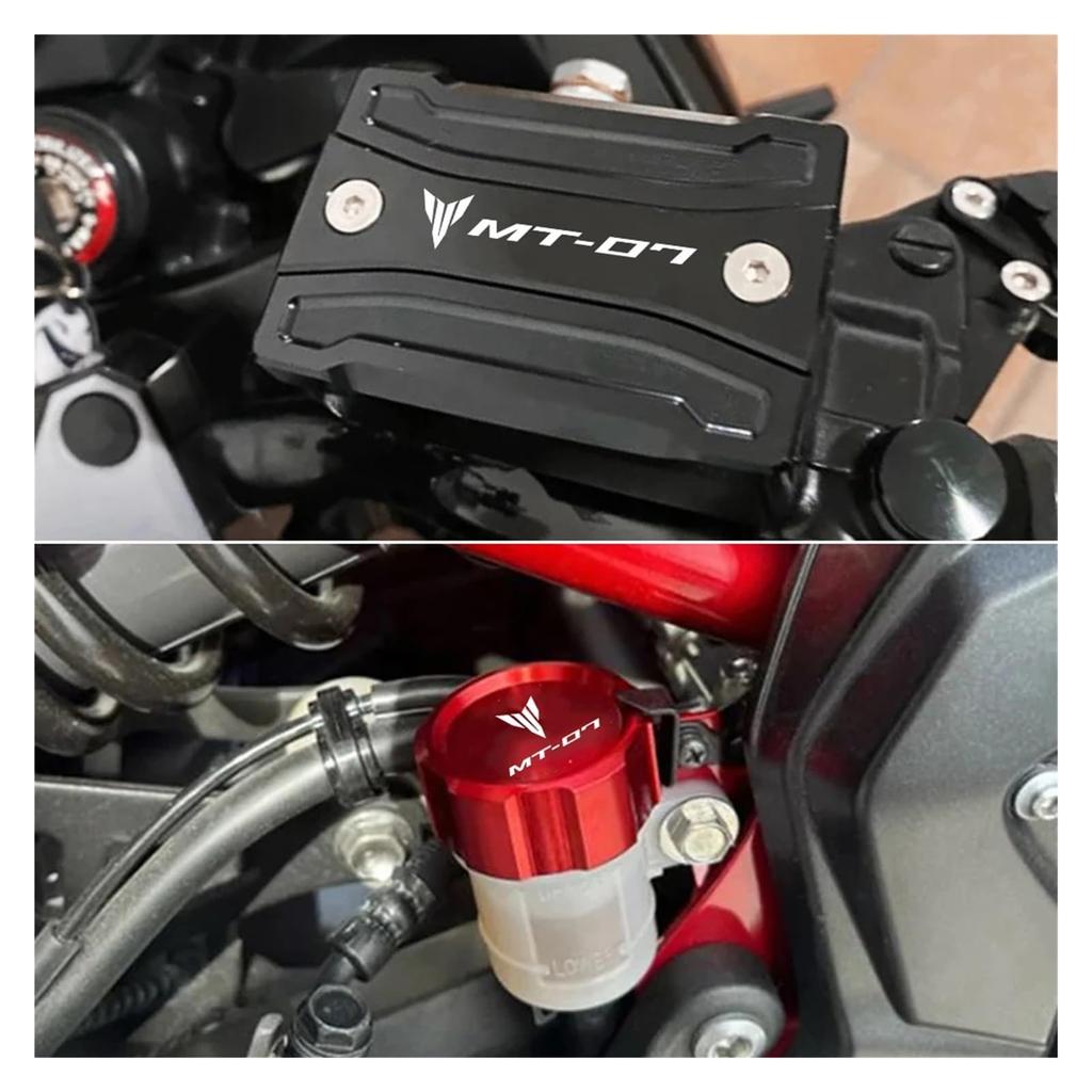 NERDEDP Motorcycle Front Rear Reservoir Cap Guard Filler For Yamaha MT-07 MT07 MT 07 2014-2025