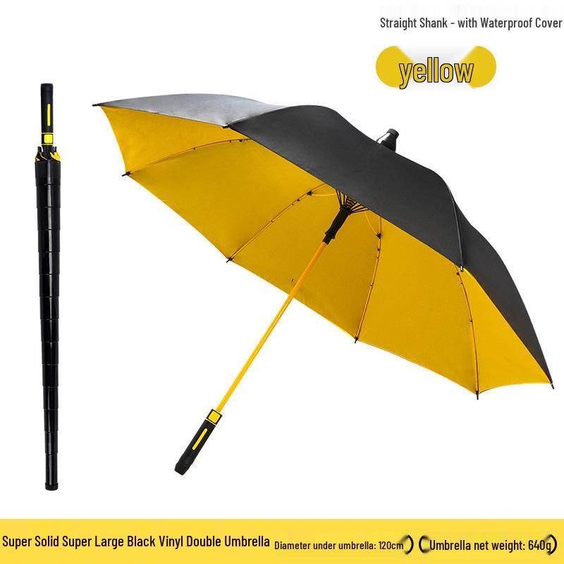 Premium Extra Large Golf Umbrella with Long Handle and Waterproof Double-Layer Design