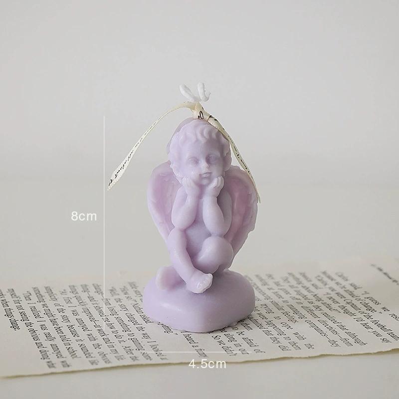 

1Pc Angel Scented Candle - Handmade Rose/Berlin Girl Fragrance, Desktop Ornament Home Decor Bulk Birthday Party Favor