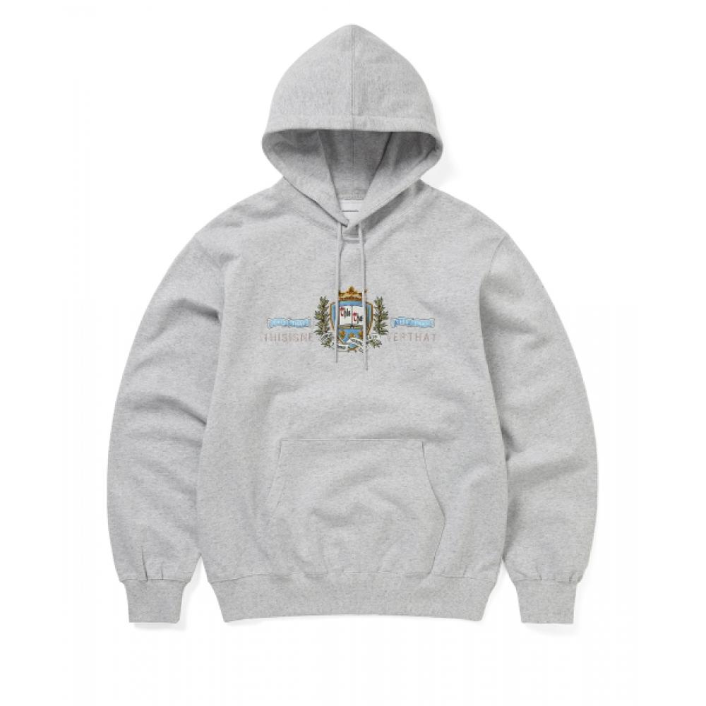 Thisisneverthat Crest Hoodie Heather Grey XL