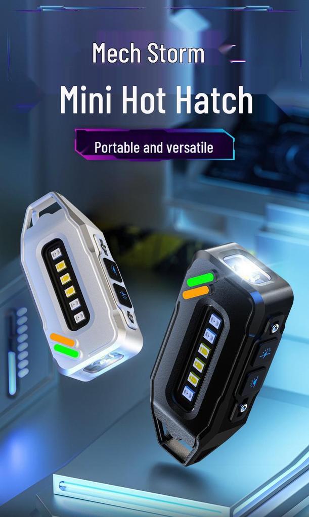 Ultra-Mini LED Magnetic Keychain Light: Compact, Zinc Alloy, High-Brightness Flashlight
