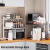 Adjustable Microwave Oven Storage Rack