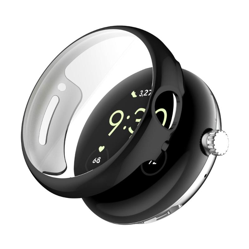 Stoßfest für Pixel Watch 2 TPU Displayschutzfolie Stoßfänger Schale Schutzhülle Kratzfest Kratzfeste Gehäuse