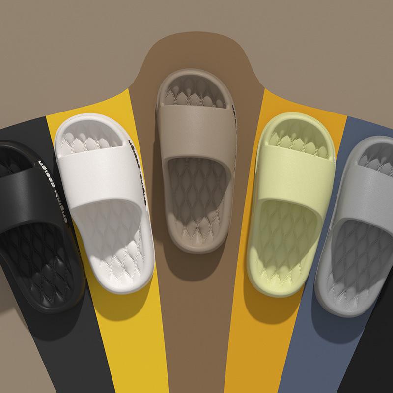 Nordic Style Women's Summer Home Slippers - Soft, Thick-Soled, Non-Slip Sandals for Couples.