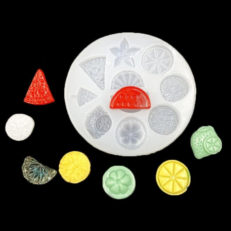 Creative Silicone Casting Molds Necklace Molds Silicone Texture Perfect for Necklace and Earrings with Fruit Shape