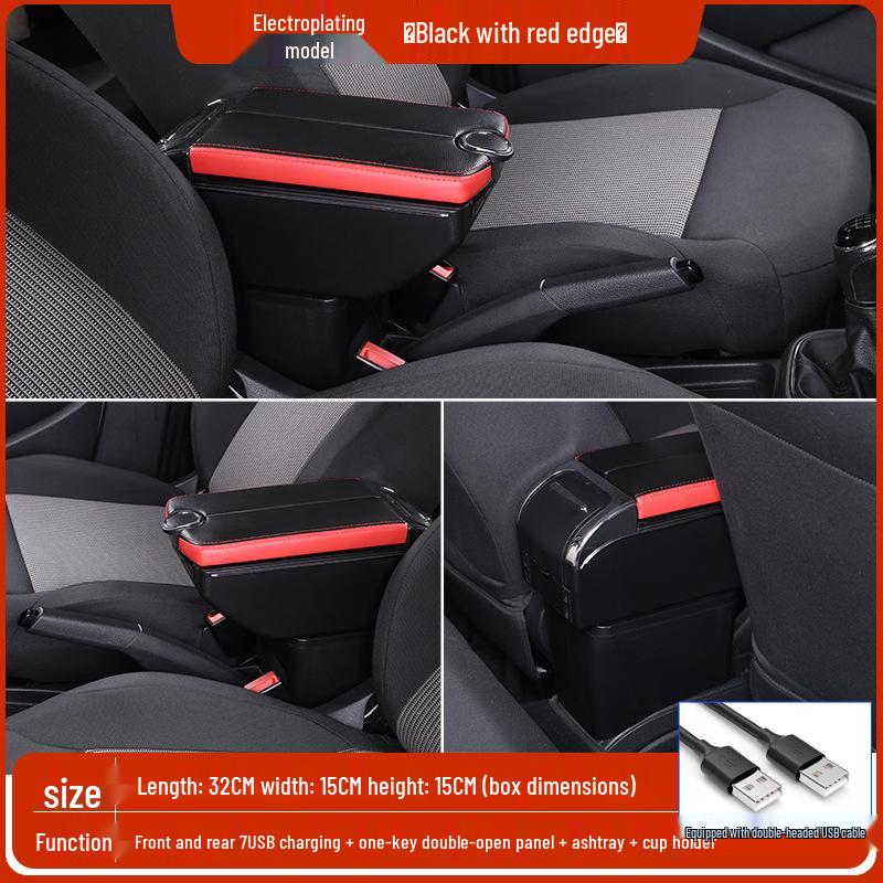 

Fiat IDEA 06-16 Armrest Box Car Center Console Storage Box Modification