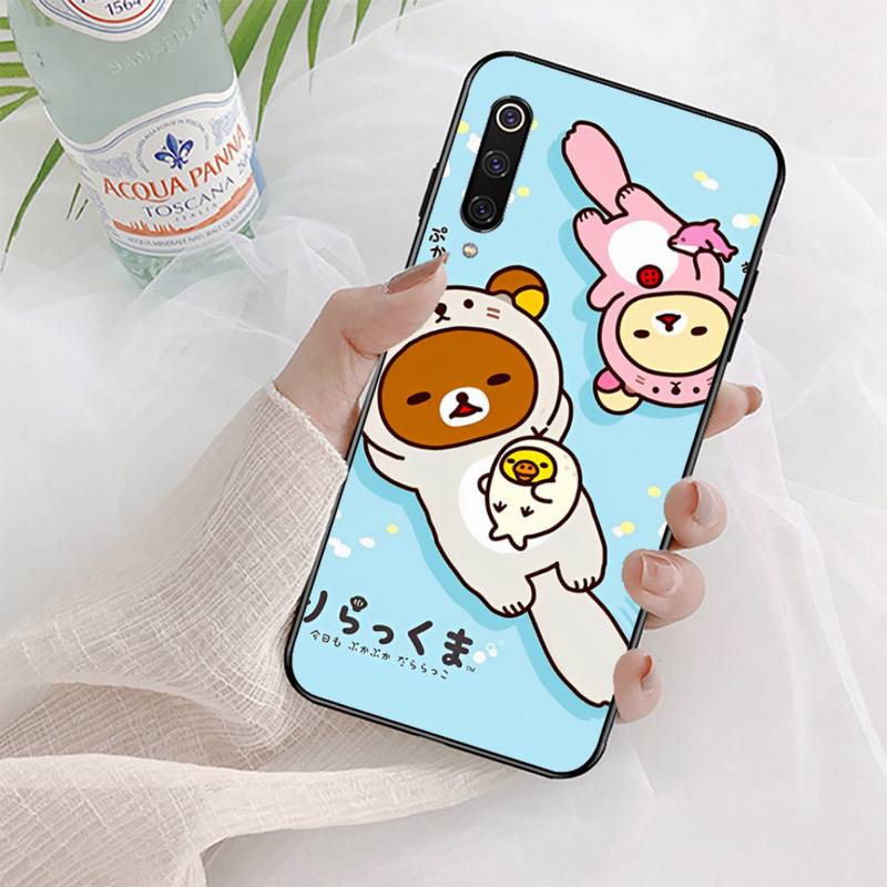 Husa de telefon Rilakkuma Bear pentru Xiaomi mi 5 6 8 9 10 lite pro SE Mix 2s 3 F1 Max2 3
