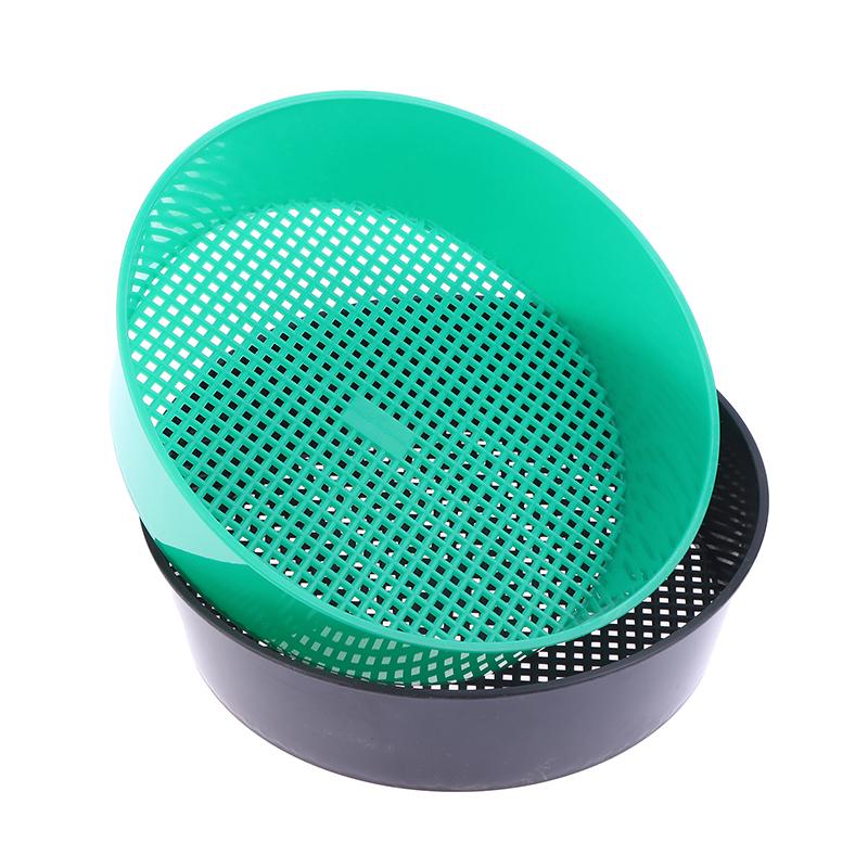 Kunststoff Boden Sieb Filter Masche Rund Boden Erde Sieb Für Boden Stein Sieben Filtration Heim Garten Blume Pflanze Baumschule Werkzeuge