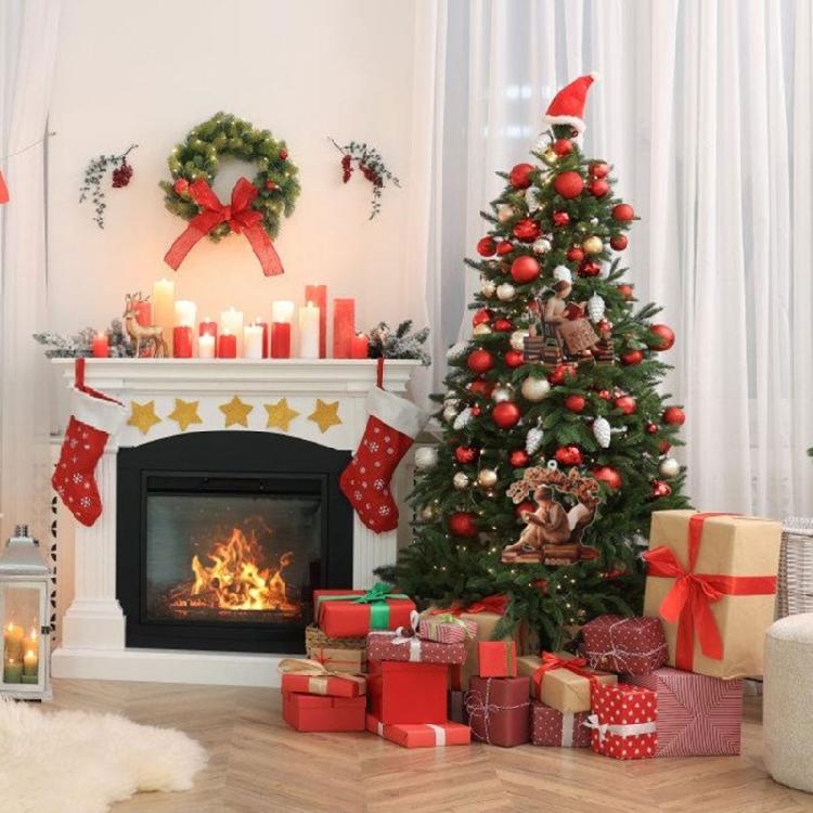Elegant High Transparency Decorative Acrylic Holiday Ornament Multiple Pattern Reader Christmas Decoration