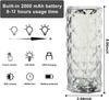 Modern and Elegant Crystal Light for Table and Bedroom, with Touch Control and Adjustable Rose Light, Diamond Projection Included