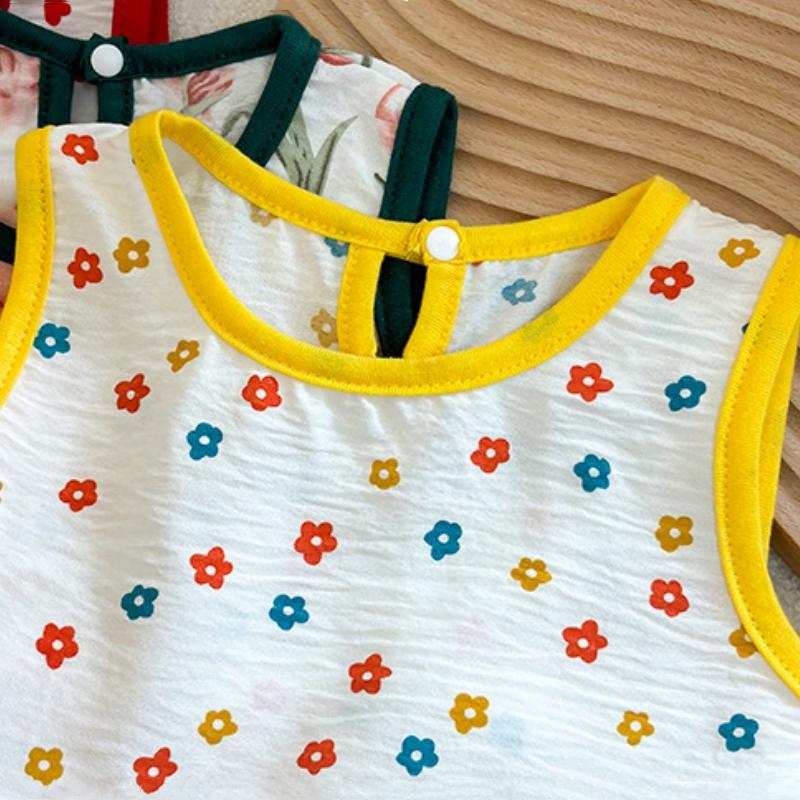 Fashion Printed Sleeveless Girls Dress Newborn Princess Dress Baby Girls Clothes Baby Girl Leisure Dress Baby Clothing