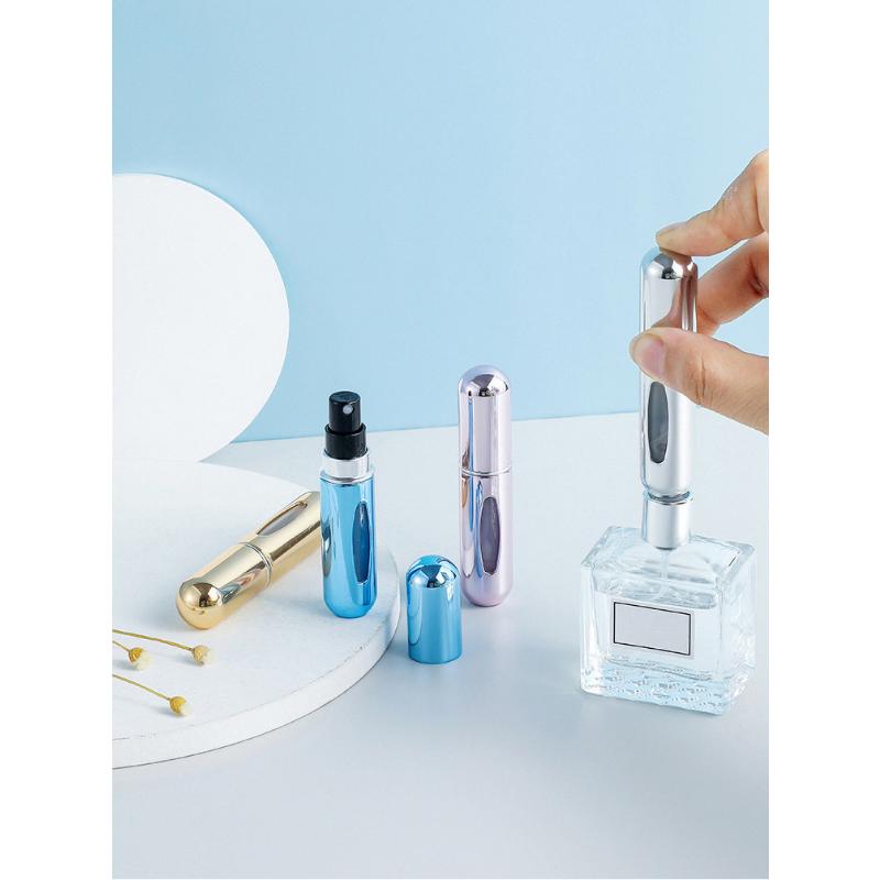 5 ml Parfüm Nachfüllflasche Tragbare Mini Nachfüllbare Spraydose Duftpumpe Leere Kosmetikbehälter Zerstäuber für Reisewerkzeug Hot