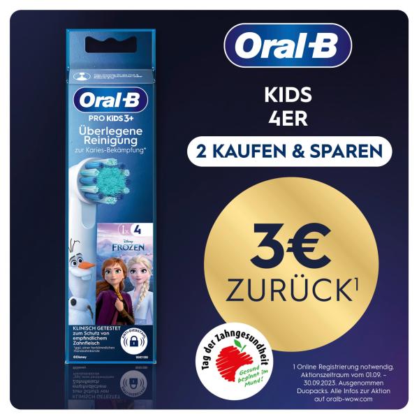 Oral-B Oral-B Replacement Toothbrush Head PRO Children's Frozen 4pcs