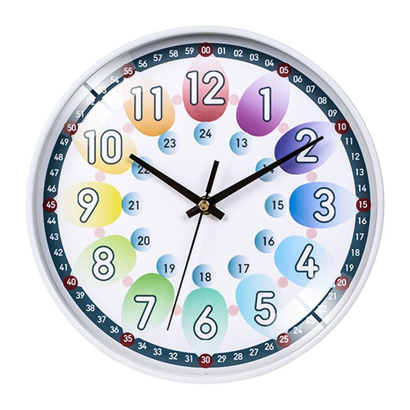 Children's Silent Cartoon Wall Clock for Early Education and Kindergarten Classrooms