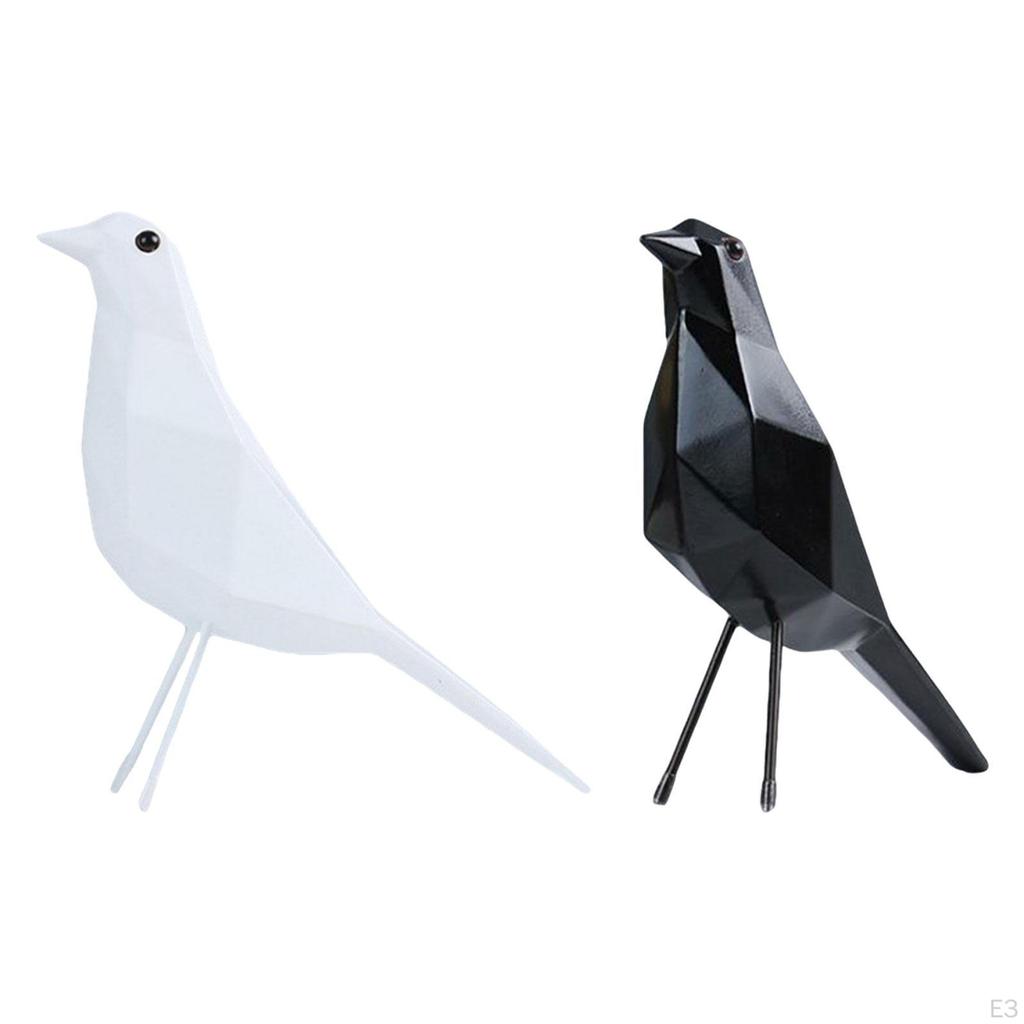 Birds Statue Modern Bird Figurine Decorative for Kitchen Shelf Living Room