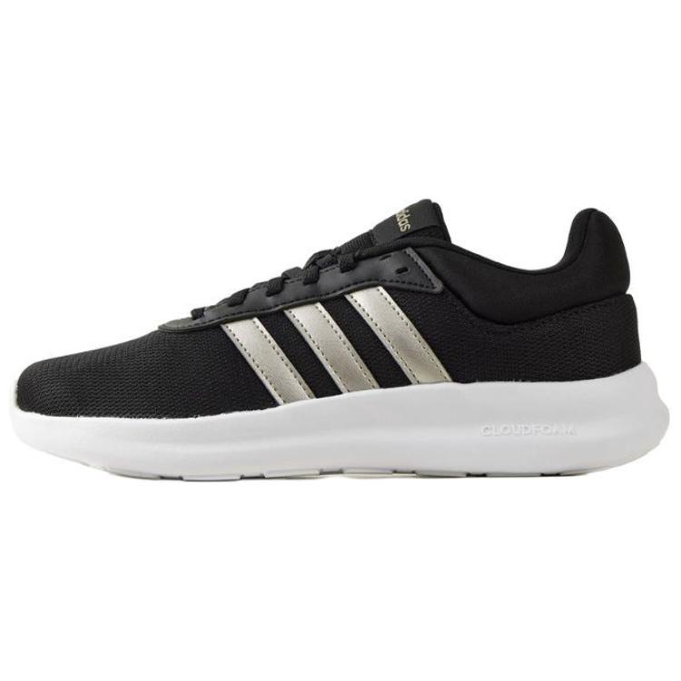 Adidas Lite Racer 4.0 Lightweight Comfortable Slip-Resistant Durable Low-Top Casual Running Shoes Women Sneakers Black White IH2682