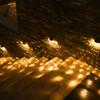 2-4pack Home Solar Fence Light Park Courtyard Outdoor Fence Decoration Landscape Light Deck Ladder Steps Fence Light