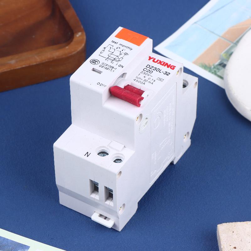 DZ30LE Residual Current Circuit Breaker 230V 1P+N Residual Circuit Breaker With Over And Short Current Leakage Protection RCBO M