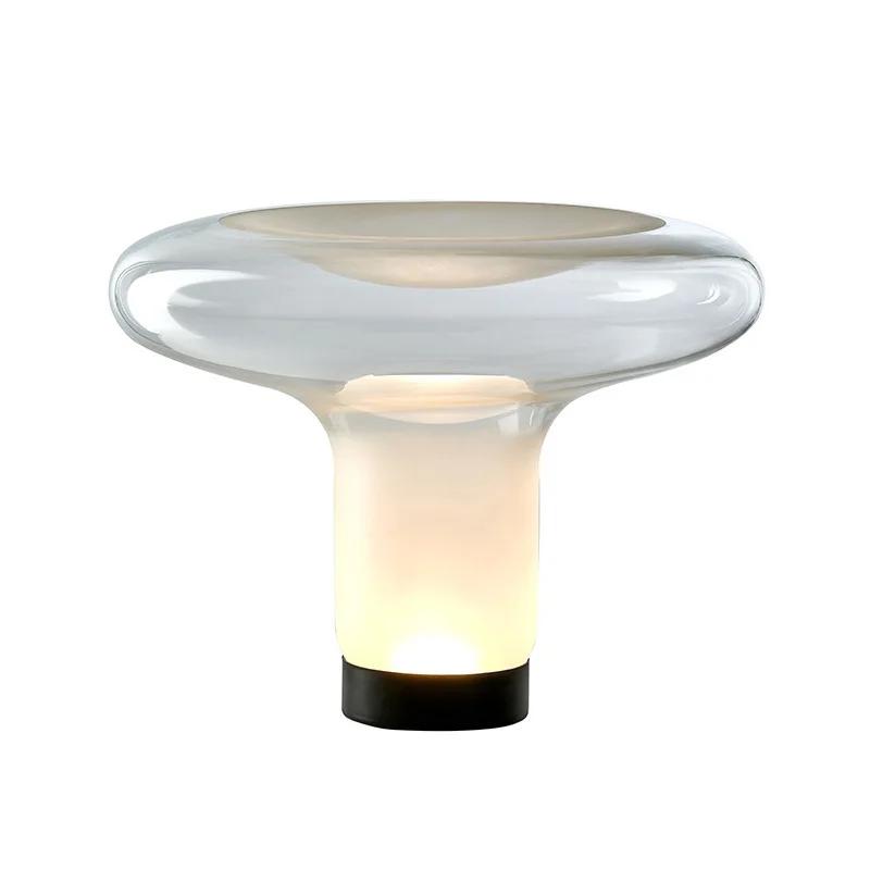 Italy Design Mushroom Table Lamps Glass Desk Light Close To Original for Bedroom Living Room