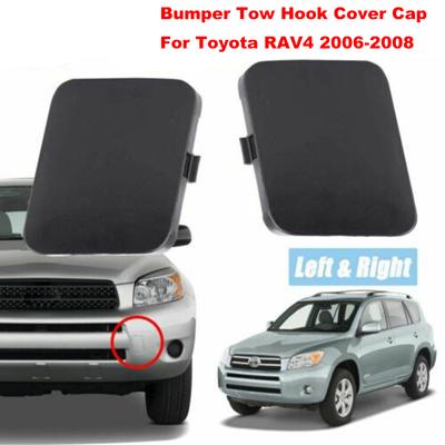1 paio di copri occhiello di traino per paraurti anteriore in plastica adatti per TOYOTA RAV4 ACA33 ACA30 ACA31 2006-2008