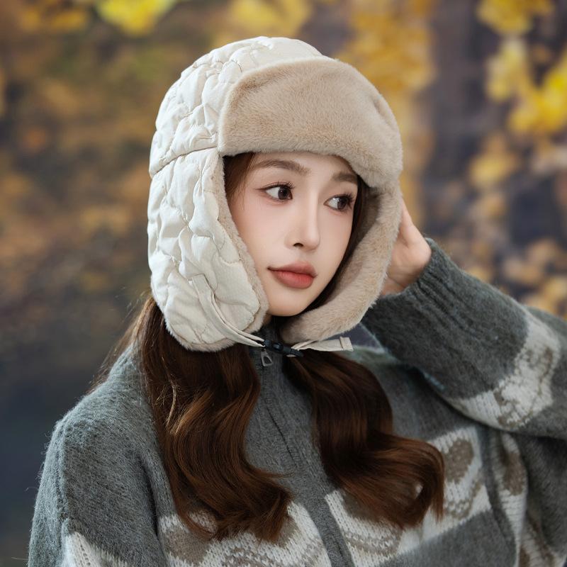 Winter Hat for Men and Women Warm Plus Velvet Thickened Cold Proof Lei Feng Hat Outdoor Cycling Windproof Hat Casual Pullover Hat