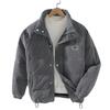 Winter New 2025 Men's Warm Corduroy Cotton Clothing Trend Simple Bread Jacket Jacket