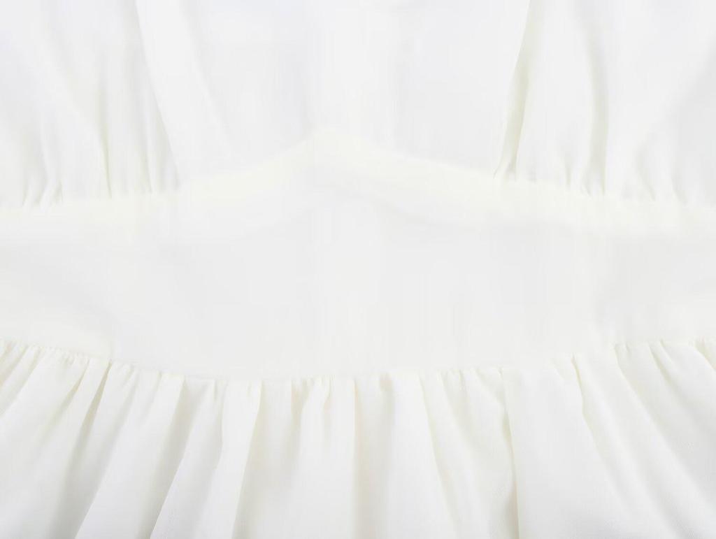 2025 Summer Women's European & American Lace-up Halter Backless Ruffle Long Dress