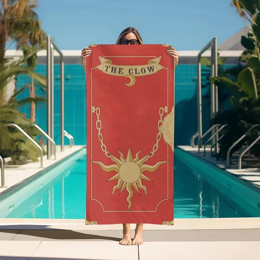 

Sakura Sun Print Bath Towel - Soft Absorbent Towel for Spring Lovers, Elegant Design for Everyday Use and Relaxation W40*H60(CM)