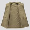 Mens Double-Sided Camping Vests Warm Fleece Multi-Pocket Utility Casual Tactical Outerwear Outdoor Hiking Cargo Cotton Vests