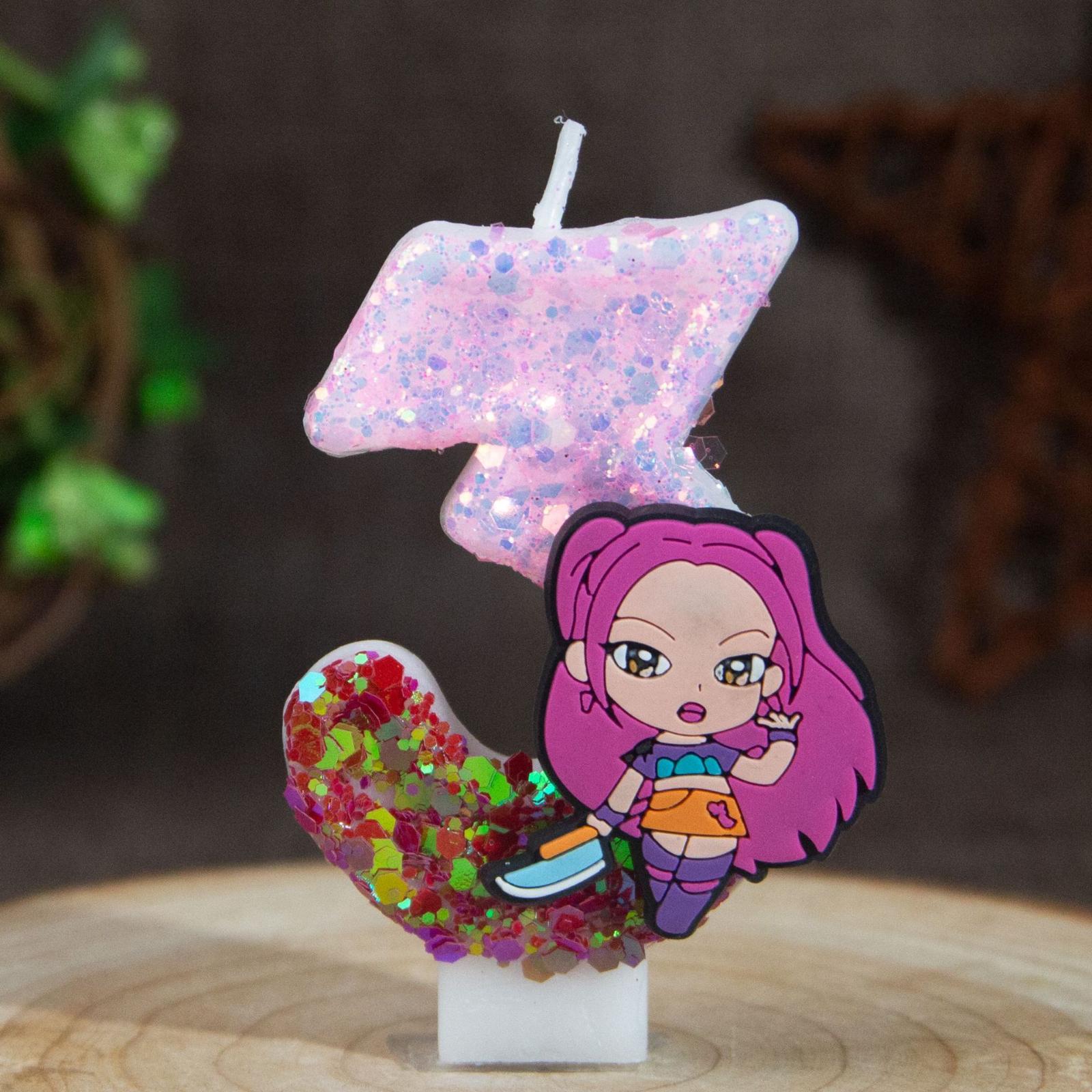 Cartoon Peripheral Party Birthday Candles Digital Candles One Size
