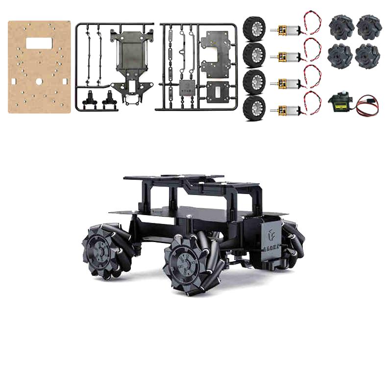 Acrylic 4WD Robot Car Motor Ackerman Omnidirectional Tracking Chassis  For Arduino STM32 ESP32 Programmable Robot Car DIY Kit