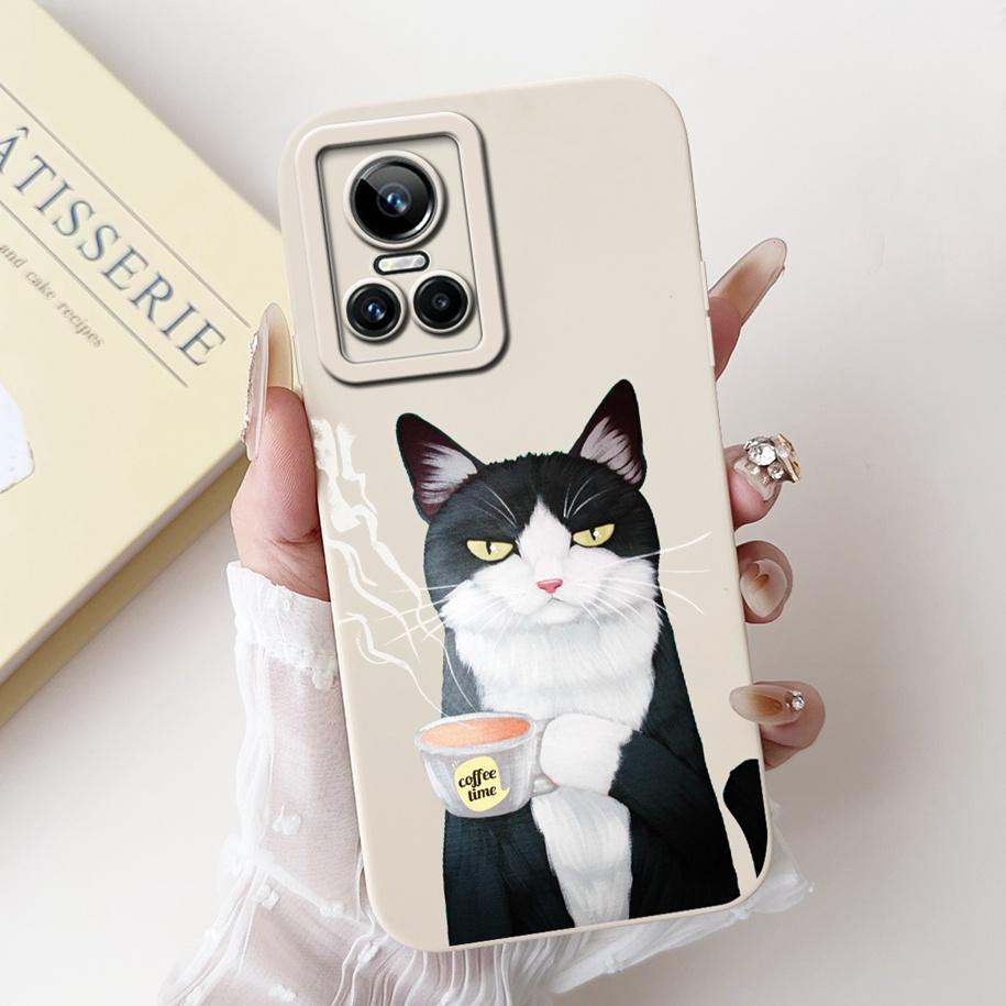 For Realme GT Neo 3 Case RMX3561 RMX3560 Shockproof Cover Fashion Painted Soft Silicone Phone Case For Realme GT Neo 3 80W Funda