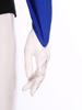 Women's Shiny Sequin Leotard for Gymnastics Dance Competition, Sheer Mesh Cutout Back & Waist, Mock Neck Bodysuit with Gloves, Color Block Sparkling