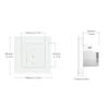 Smart Roller Blind Switch for Home Use Compatible with Voice and App Support 2 4 GHz WiFi and Timer Programming